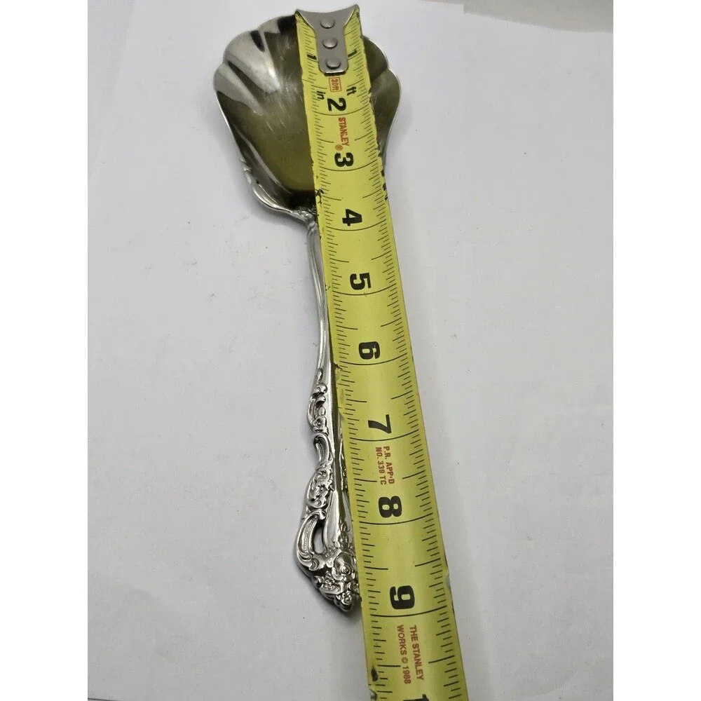 Oneida Michelangelo Shell Casserole Serving Spoon Stainless Flatware